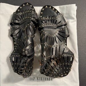 Ivy Kirzhner studded leather gladiator cage sandals (US 8)